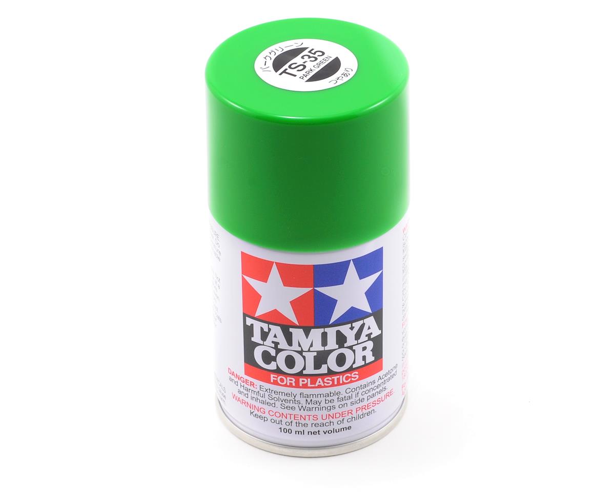 Tamiya 85035 TS-35 Park Green Lacquer Spray Paint 100ml