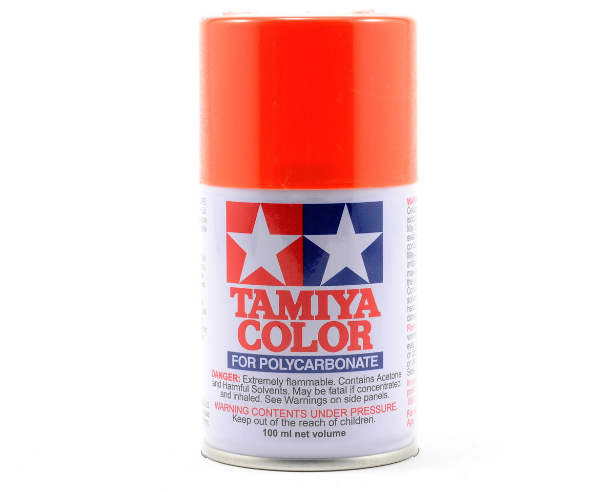 Tamiya 86007 PS-7 Orange Polycarbonate Spray Paint 100ml
