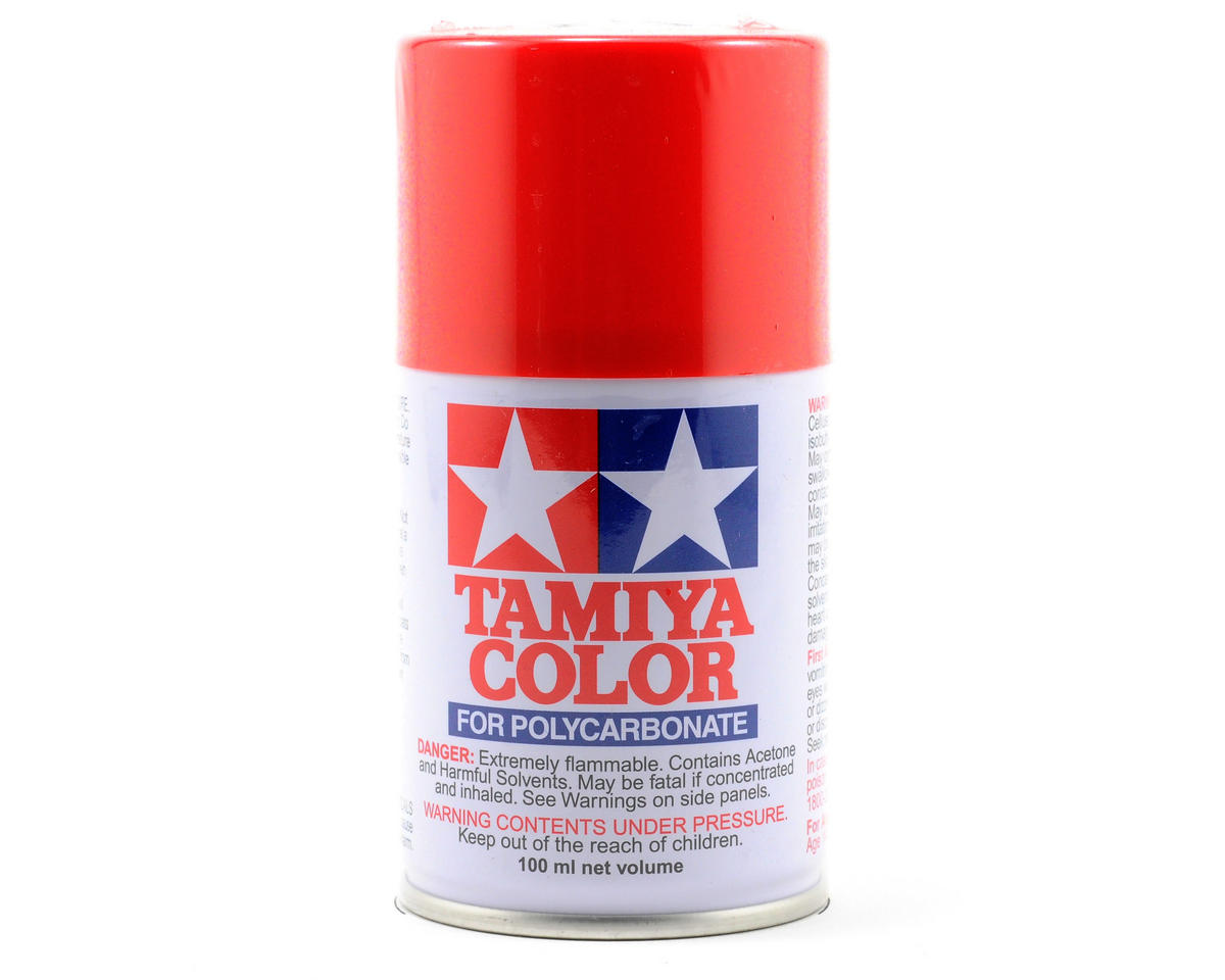 Tamiya 86034 PS-34 Bright Red Polycarbonate Spray Paint 100ml
