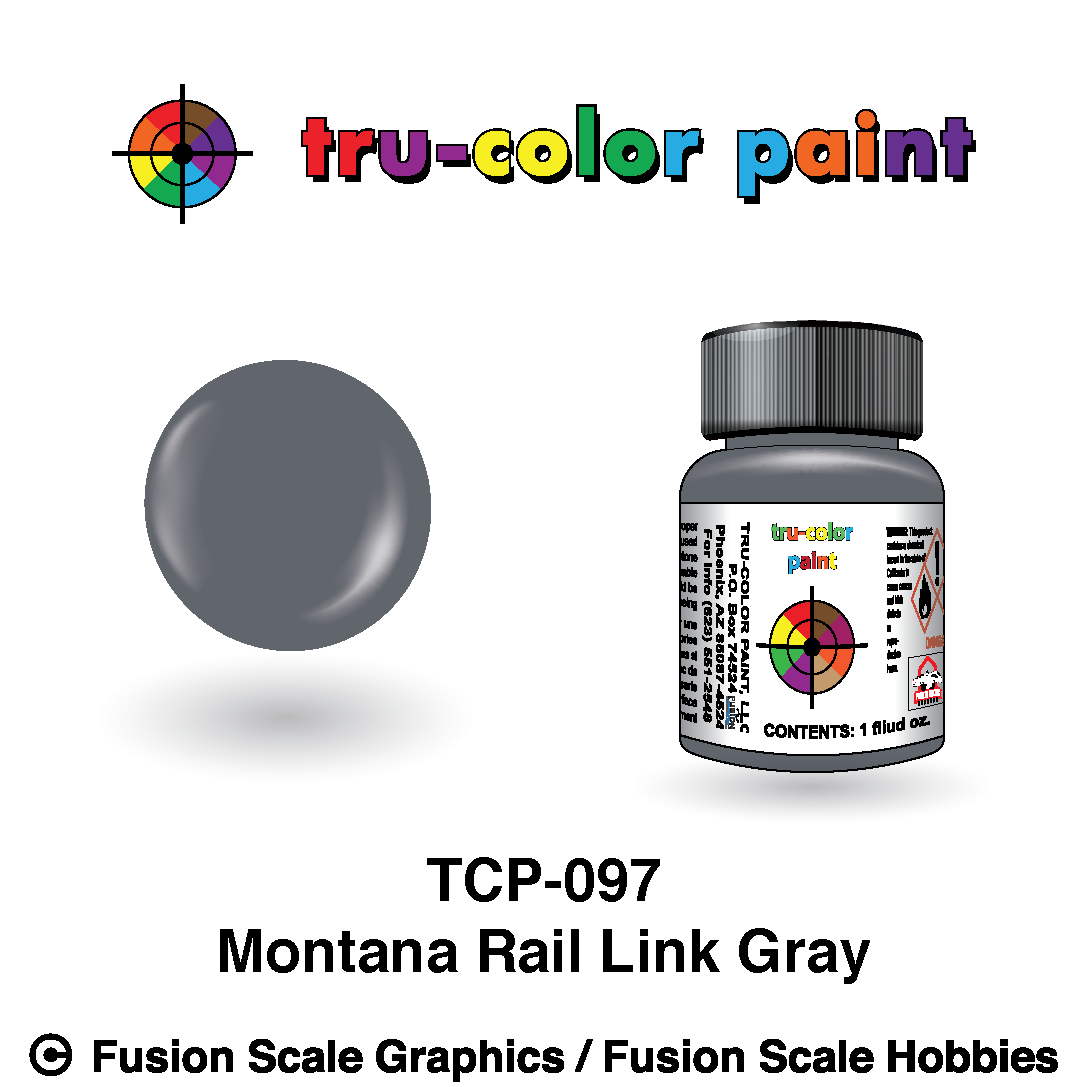 Tru Color Paint Montana Rail Link Gray 1oz - 097