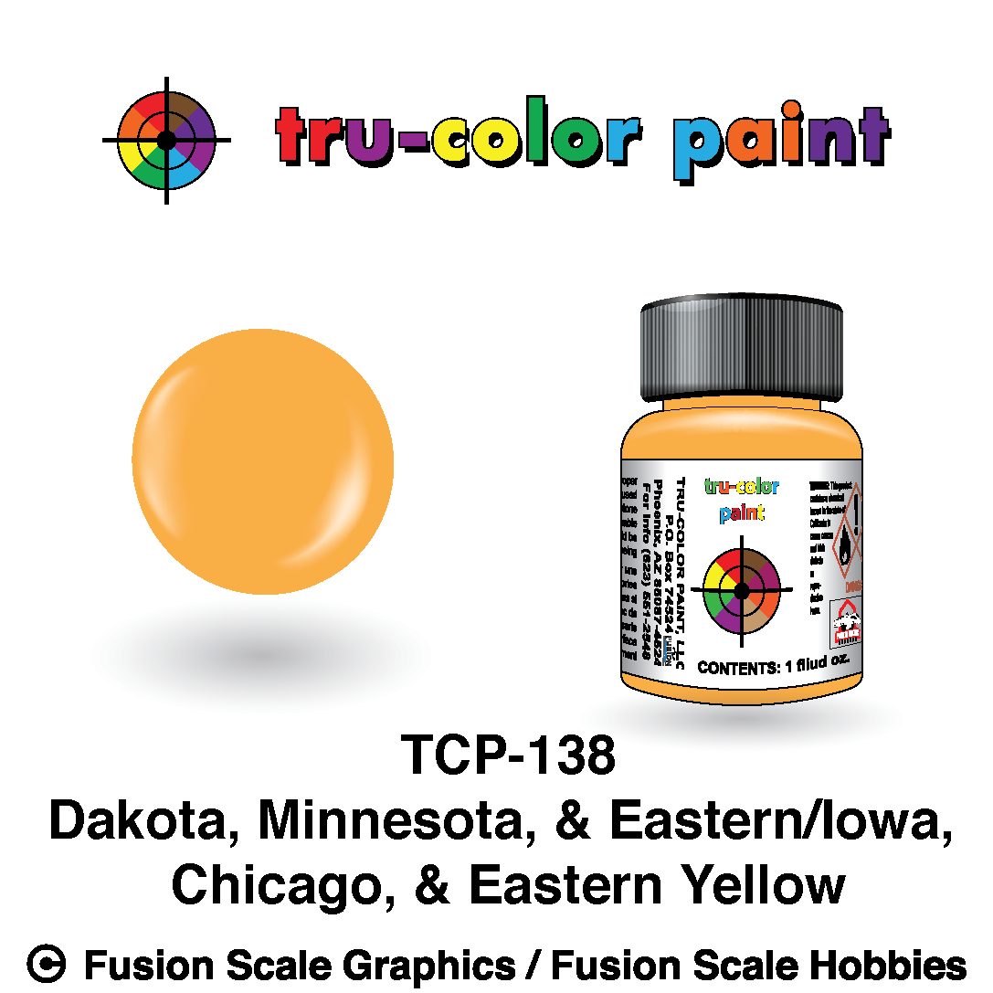 Tru Color Paint Dakota, Minnesota, & Eastern/Iowa, Chicago, & Eastern Yellow 1oz - 138