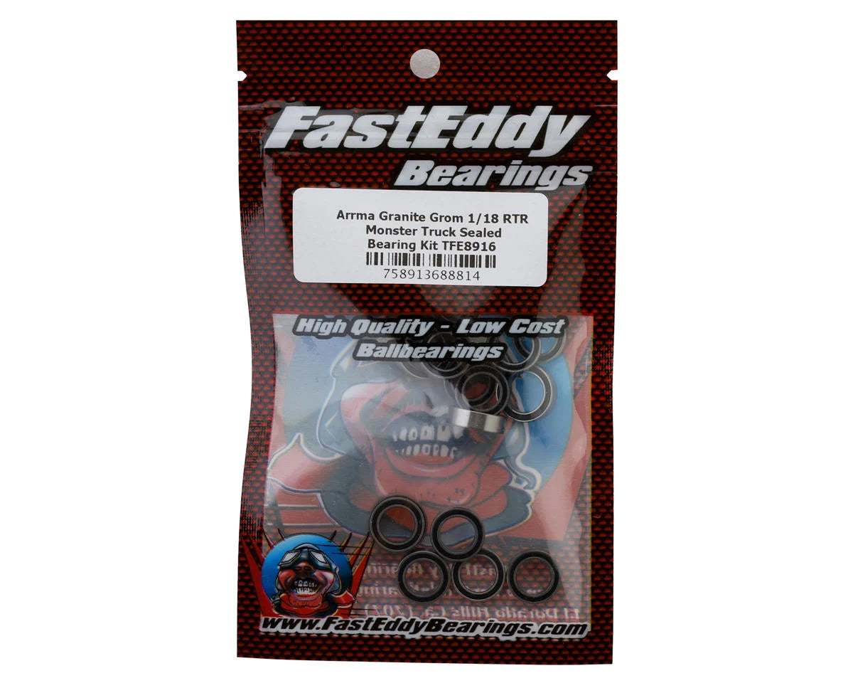 FastEddy TFE8916 Arrma Granite Grom 1/18 RTR Monster Truck Sealed Bearing Kit