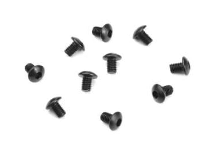 Tekno TKR1400 M3x4mm Button Head Screws (Black 10pieces) EB410 ET410