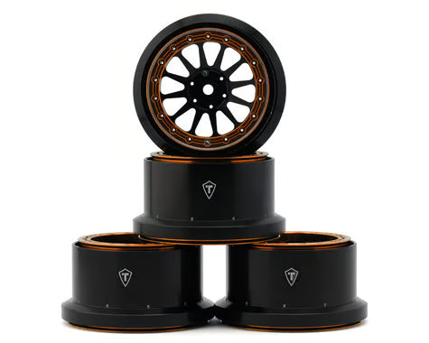 Treal Hobby Aluminum Beadlock Monster Truck Wheels for Traxxas® Mini Maxx® (4) w/12mm Hex