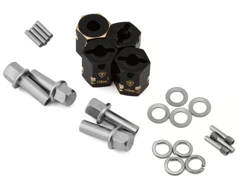 Treal Hobby Capra/SCX10 III 12mm Brass Extended Wheel Hex Adapters (4)