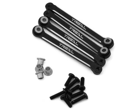 Treal Hobby FCX24 Brass Upper Links Set (Black) (12.3g)
