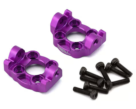 Treal Hobby Losi Mini LMT Aluminum Front C Hub Spindle Carriers (2) (0 Degree)