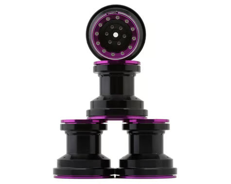 Treal Hobby Losi Mini LMT 7075 Aluminum Beadlock Wheel Set (4)