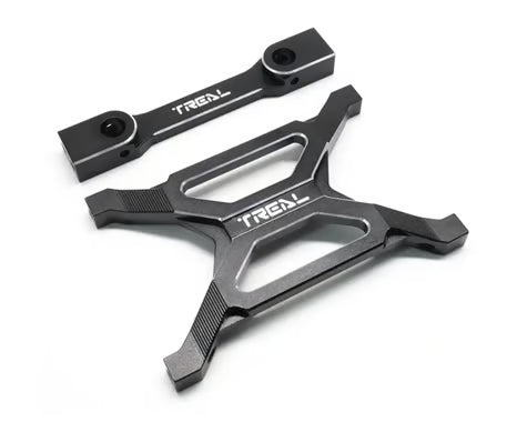 Treal Hobby Axial SCX10 Pro 7075 Billet Aluminum Rear Chassis Brace Set w/Body Post Mount