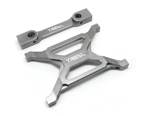 Treal Hobby Axial SCX10 Pro 7075 Billet Aluminum Rear Chassis Brace Set w/Body Post Mount