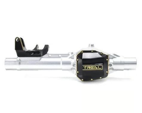 Treal Hobby Axial SCX10 Pro 7075 Aluminum Front Axle Housing w/Brass Differential Cover