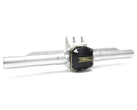 Treal Hobby Axial SCX10 Pro 7075 Aluminum Rear Axle Housing w/Brass Differential Cover