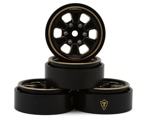 Treal Hobby Type C 1.0" 4-Slot Brass Beadlock Wheels