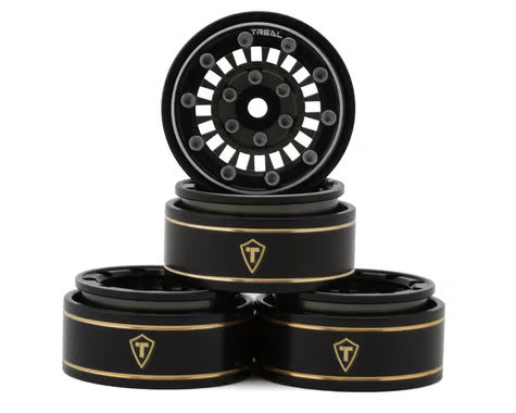 Treal Hobby Type C 1.0" Aluminum Beadlock Crawler Wheels (4) (27.3g)