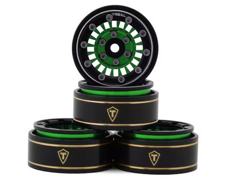 Treal Hobby Type C 1.0" Aluminum Beadlock Crawler Wheels (4) (27.3g)