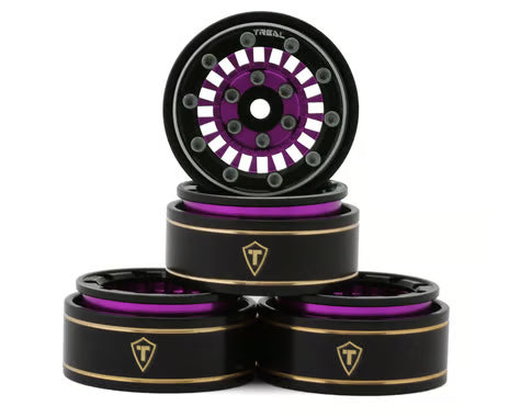 Treal Hobby Type C 1.0" Aluminum Beadlock Crawler Wheels (4) (27.3g)
