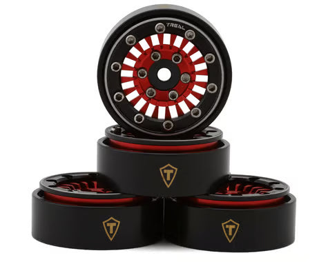 Treal Hobby Type C 1.0" Aluminum Beadlock Crawler Wheels (4) (27.3g)
