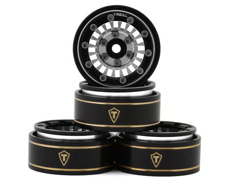 Treal Hobby Type C 1.0" Aluminum Beadlock Crawler Wheels (4) (27.3g)