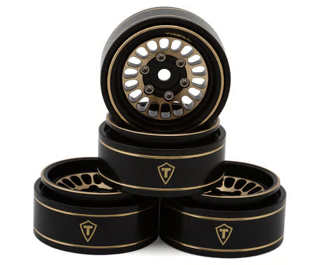 Treal Hobby Type C 1.0" 4-Slot Brass Beadlock Wheels