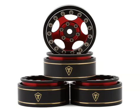 Treal Hobby Type B 1.0" 5-Spoke Beadlock Wheels (4) (22.4g)