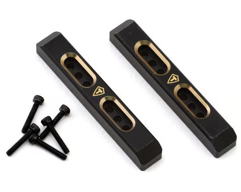 Treal Hobby Axial SCX24 Brass Front Steering Knuckles (Black) (2) (10g)