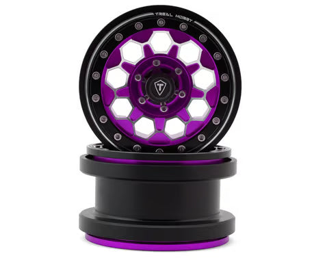 Treal Hobby Type B 2.9" 10-Hole Honeycomb Beadlock Wheels (2) (237g)