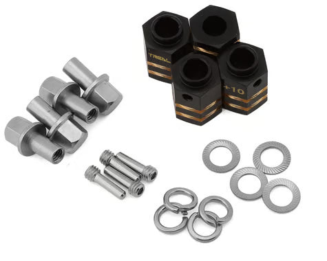 Treal Hobby Brass Hex Adapters for Traxxas TRX-4