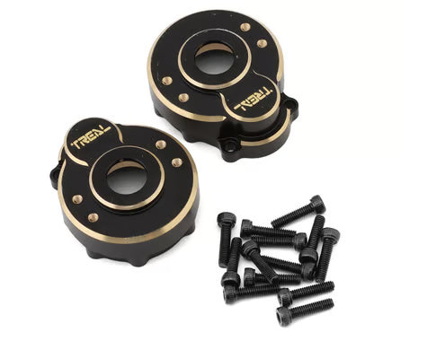 Treal Hobby Heavy Brass Outer Portal Housing Covers for Traxxas TRX-4