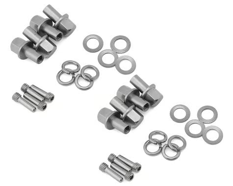 Treal Hobby Brass Extended Wheel Hub Hardware for Traxxas TRX-4