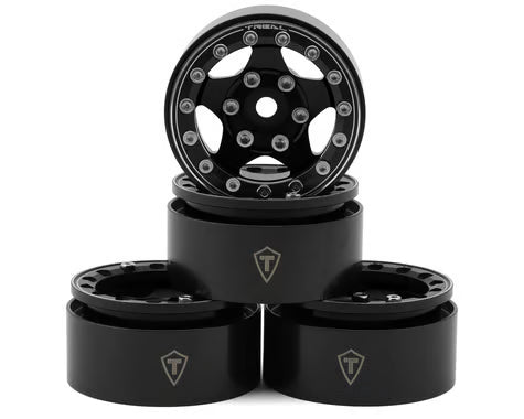 Treal Hobby Type B 1.55" Classic 5-Spoke Beadlock Wheels (4) (102.5g ea)