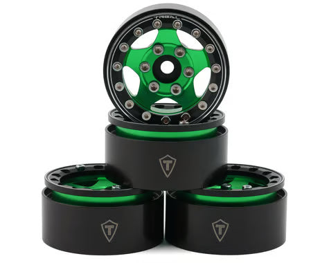 Treal Hobby Type B 1.55" Classic 5-Spoke Beadlock Wheels (4) (102.5g ea)