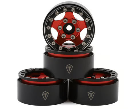 Treal Hobby Type B 1.55" Classic 5-Spoke Beadlock Wheels (4) (102.5g ea)