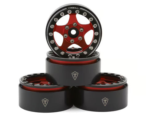 Treal Hobby Type E 1.9" Classic 5-Spoke Beadlock Wheels (4) (126g ea)