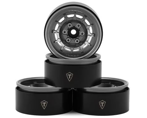 Treal Hobby 1.9" Type-M Aluminum Crawler Beadlock Wheels (4) (122.9g ea)
