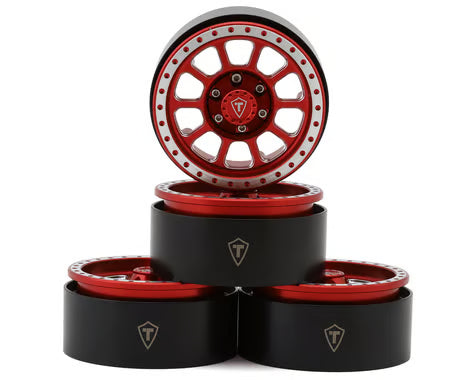 Treal Hobby 1.9" Type C Multi-Spoke Aluminum Crawler Beadlock Wheels (4) (116g ea)