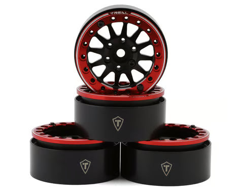 Treal Hobby Type D 1.9" 12-Spoke Beadlock Wheels (4)