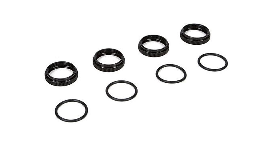 Losi TLR243005 16mm Shock Pre Load Collars w/O Rings 4 8ight 3.0