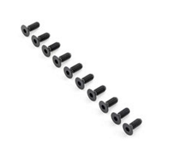 Team Losi Racing TLR255037 Flat Head Screws M6x16mm (10) 5ive-B