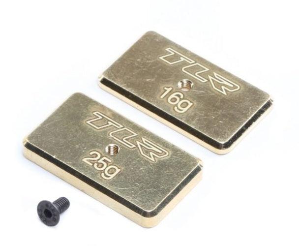Team Losi Racing TLR331041 Rear Brass Weight Set 16g & 25g 22 5.0