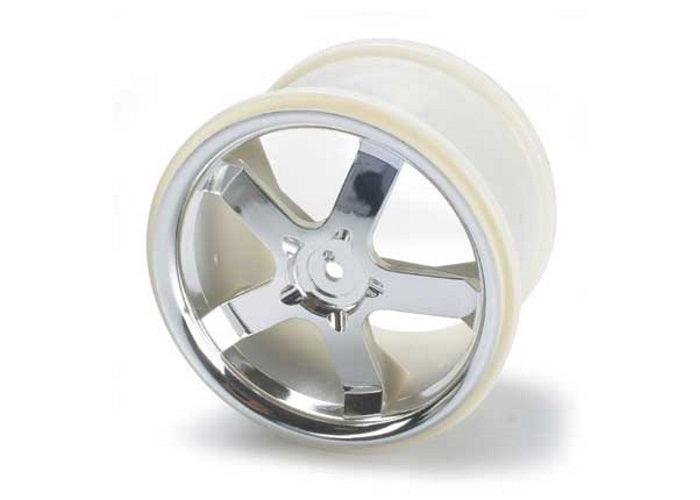 Traxxas 5373 Wheels Hurricane 3.8" (Chrome) E-Maxx E-Revo Summit T-Maxx Revo