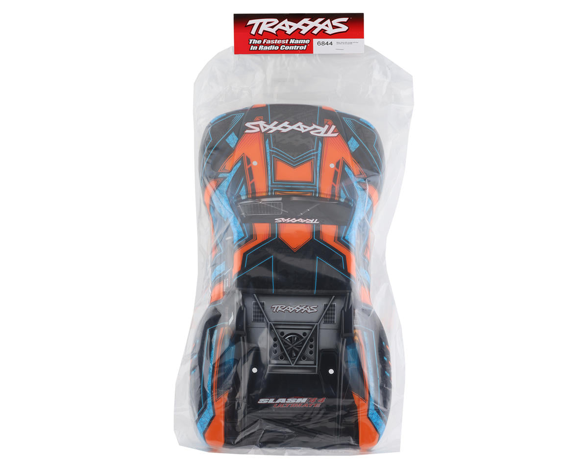 Traxxas 6844 Slash 4X4 Pre-Painted Body (Orange & Blue)