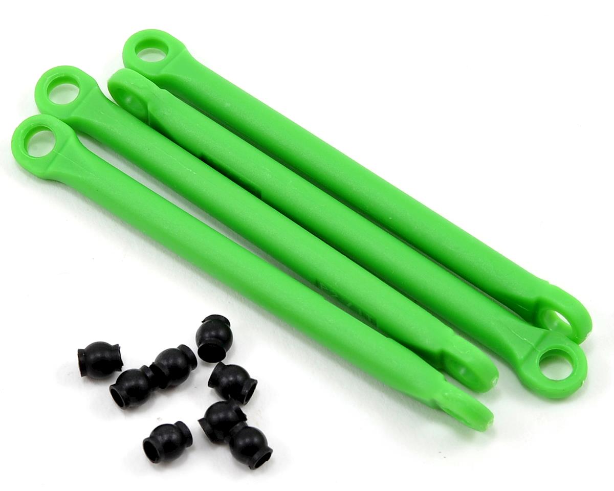 Traxxas 7118G Ensemble de tiges de poussée composites moulées (Vert) (4)