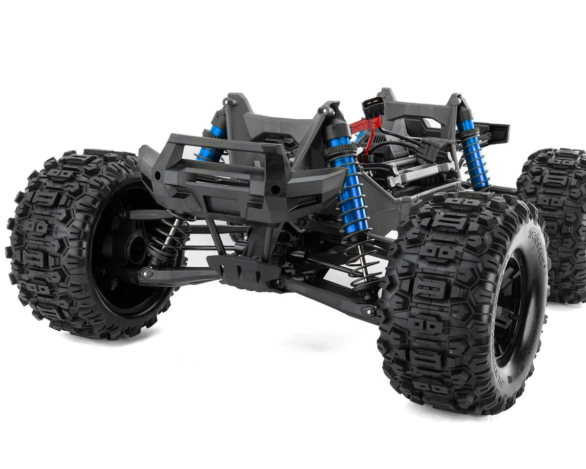 Traxxas 77096-4-BLUE X-Maxx 8S 1/6 4WD Brushless RTR Monster Truck Blue w/2.4GHz TQi Radio, TSM & Belted Tires