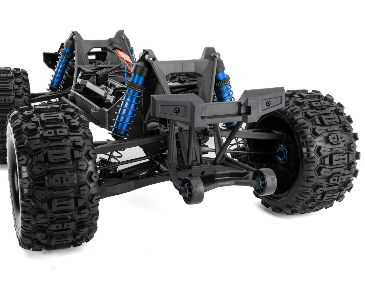 Traxxas 77096-4-BLUE X-Maxx 8S 1/6 4WD Brushless RTR Monster Truck Blue w/2.4GHz TQi Radio, TSM & Belted Tires