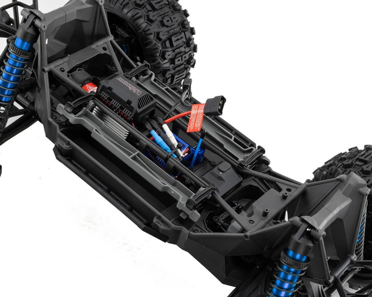 Traxxas 77096-4-BLUE X-Maxx 8S 1/6 4WD Brushless RTR Monster Truck Blue w/2.4GHz TQi Radio, TSM & Belted Tires