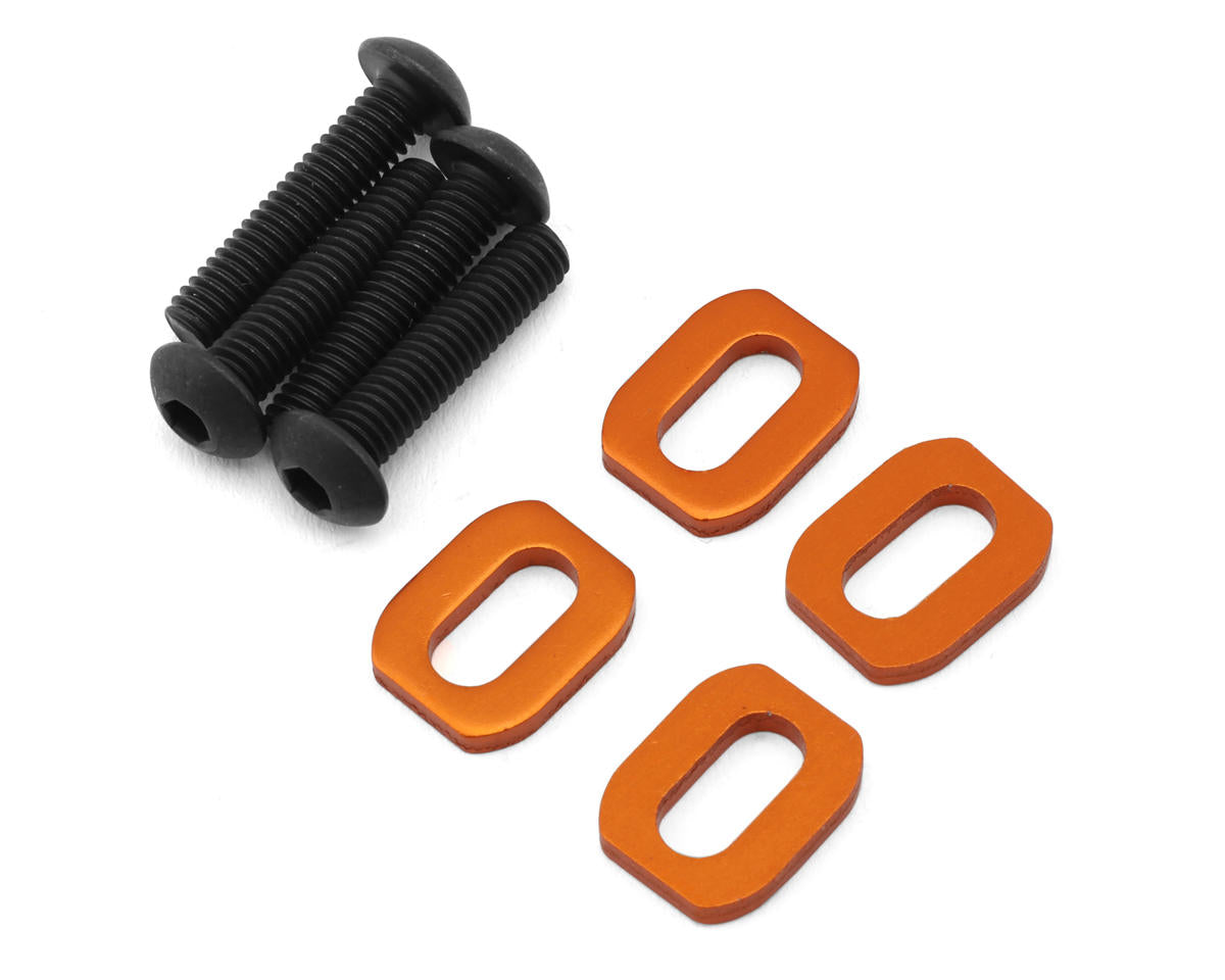 Traxxas 7759-ORNG X-Maxx/XRT Aluminum Motor Mount Washers Orange (4)