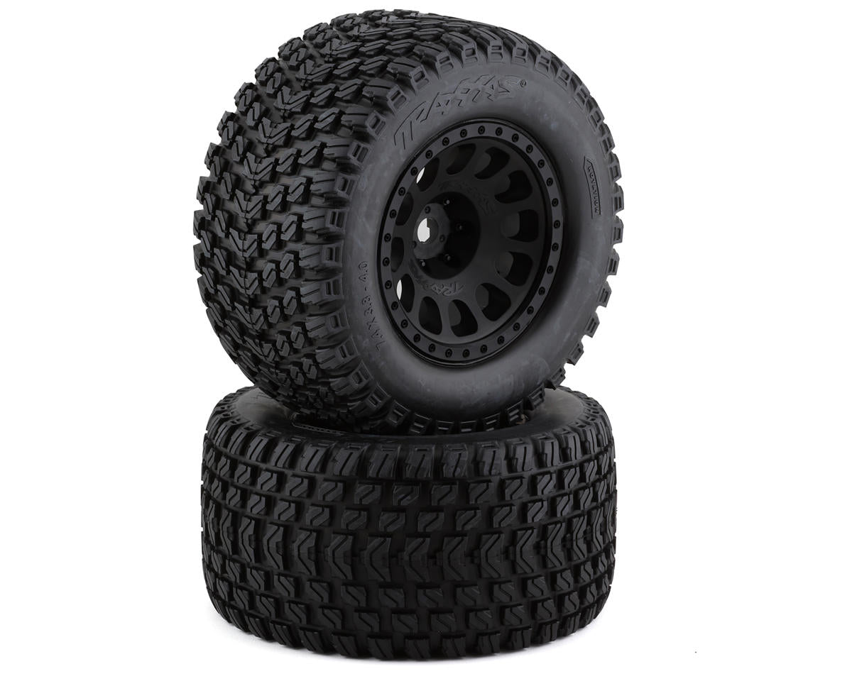 Pneus Et Jantes Traxxas 7872 Gravix Noirs - Paire Pour XRT Et X-Maxx, Profil Bas, Pour Piste Et Tout-terrain - 12