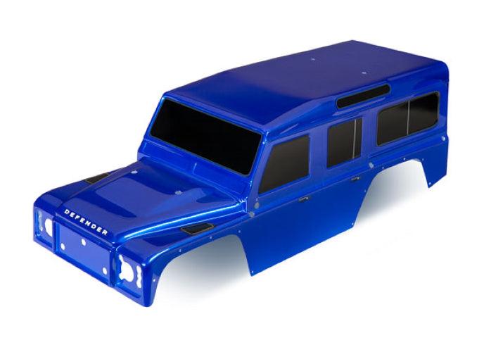 Traxxas 8011T Body Land Rover Defender Blue (Painted) /Decals TRX-4