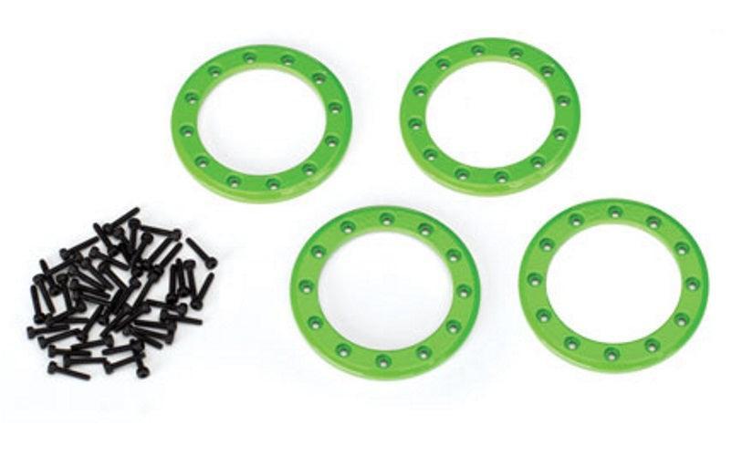 Traxxas 8169G Beadlock Rings Green (1.9') (Aluminum) (4)/ 2x10 CS (48) TRX-4