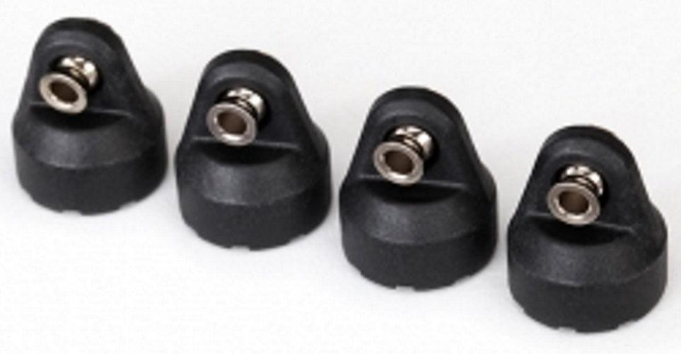 Traxxas 8361 Shock Caps (Black) (4) (Assembled With Hollow Balls) 4-Tec 2.0